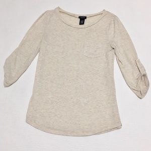 🌻 Rue21 Tee Long Sleeve Cream Medium